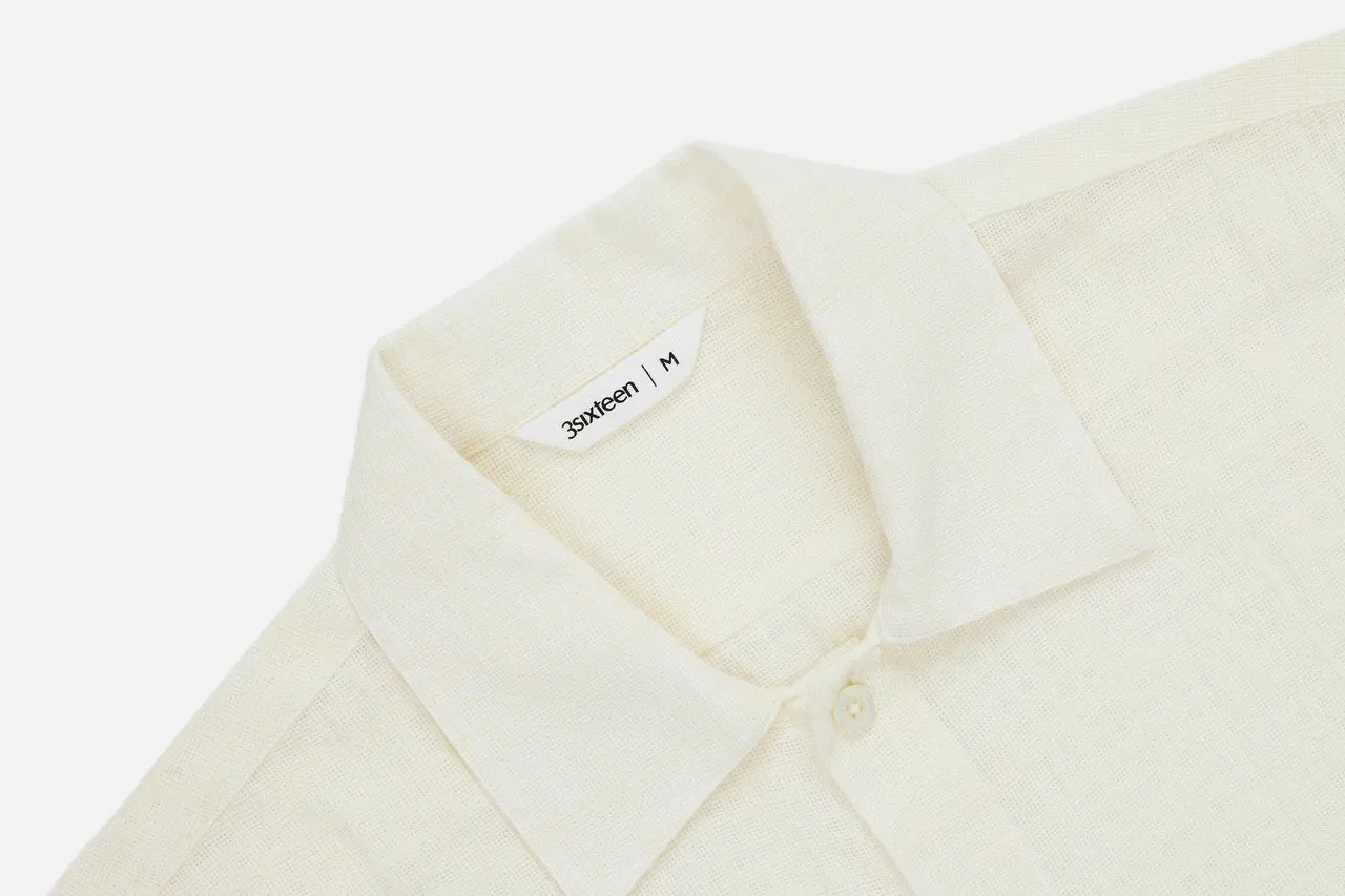 【3sixteen】Resort Shirt Natural Gauze 天然色二重紗手搖織布渡假村襯衫 sold by Blue Beach Denim product image thumbnail 2