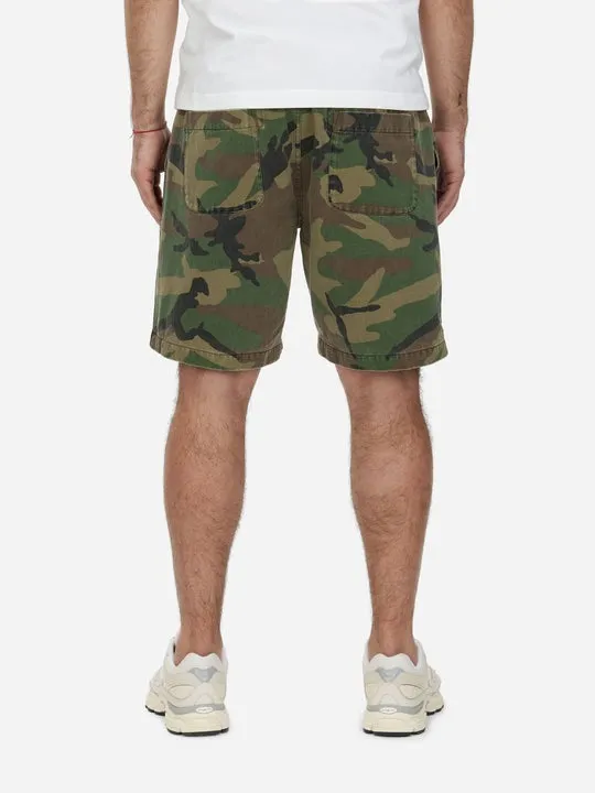 【3sixteen】Drawstring Shorts Camo Twill 復古石洗迷彩綁帶短褲 sold by Blue Beach Denim product image thumbnail 5