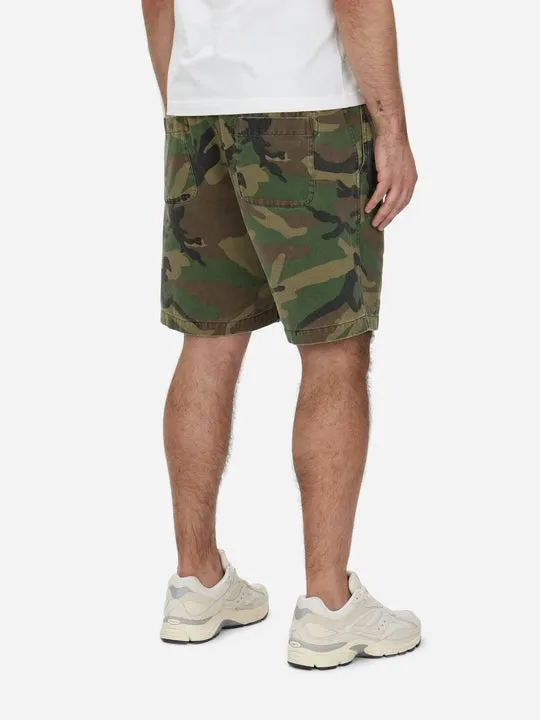 【3sixteen】Drawstring Shorts Camo Twill 復古石洗迷彩綁帶短褲 sold by Blue Beach Denim product image thumbnail 4