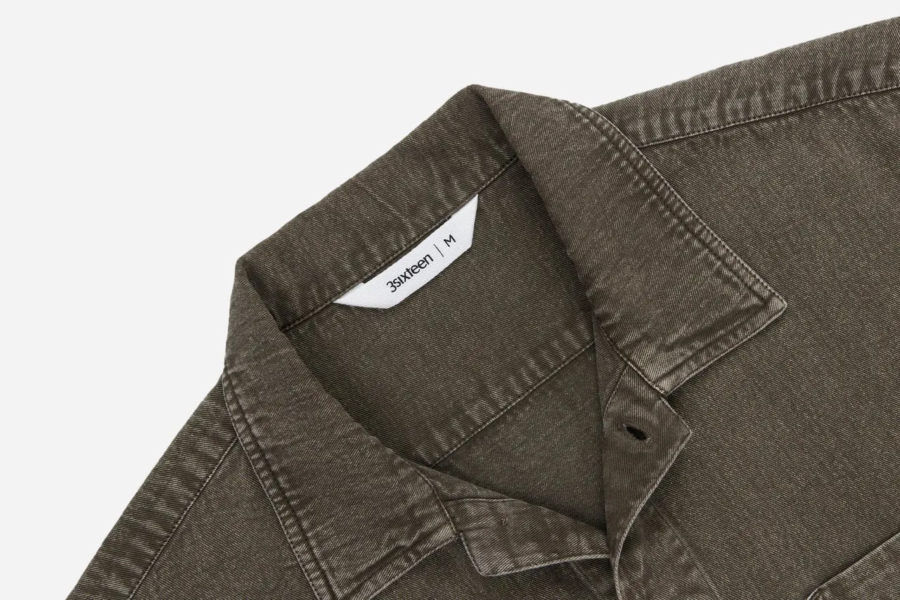 【3sixteen】Short Sleeve Workshirt Umber Stonewash 琥珀石洗舊化短袖工裝襯衫 sold by Blue Beach Denim product image thumbnail 2