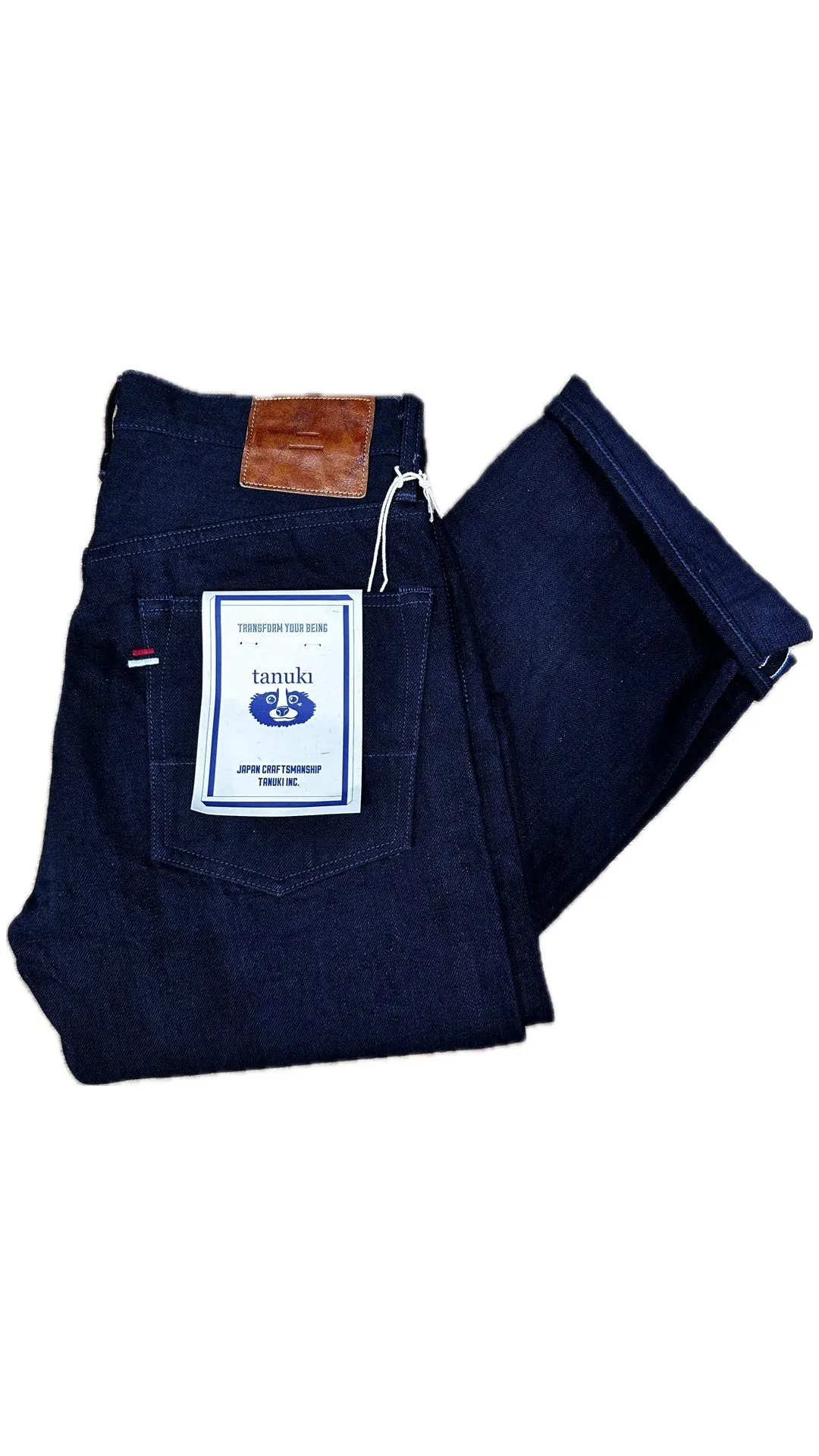 【TANUKI】TNK101ID IDxID Double Indigo 15oz 旗艦雙染中腰中直筒牛仔褲 sold by Blue Beach Denim product image thumbnail 2