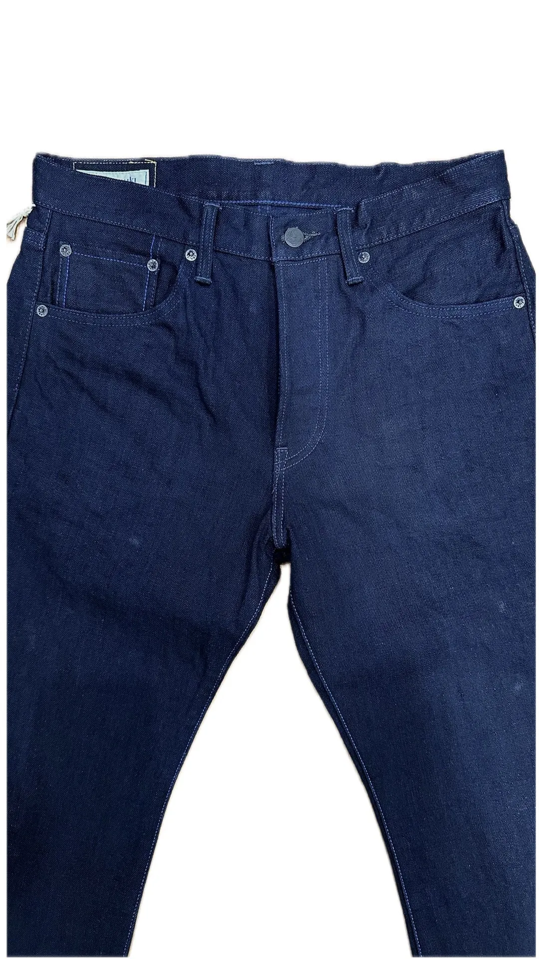 【TANUKI】TNK101ID IDxID Double Indigo 15oz 旗艦雙染中腰中直筒牛仔褲 sold by Blue Beach Denim product image thumbnail 4
