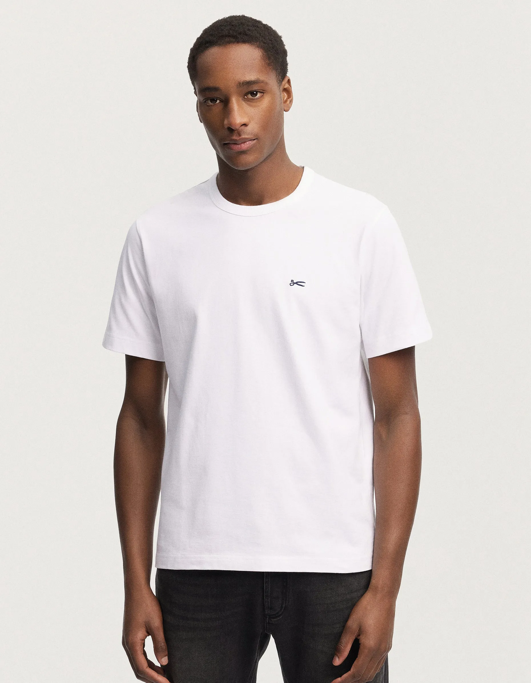 【DENHAM】AMERICANA TEE HCJ WHITE 小剪刀素色白Tee sold by Blue Beach Denim