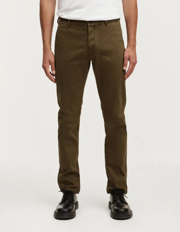 【DENHAM】RAZOR CHINO SC IVY GREEN 樹藤綠修身小直筒休閒褲 sold by Blue Beach Denim