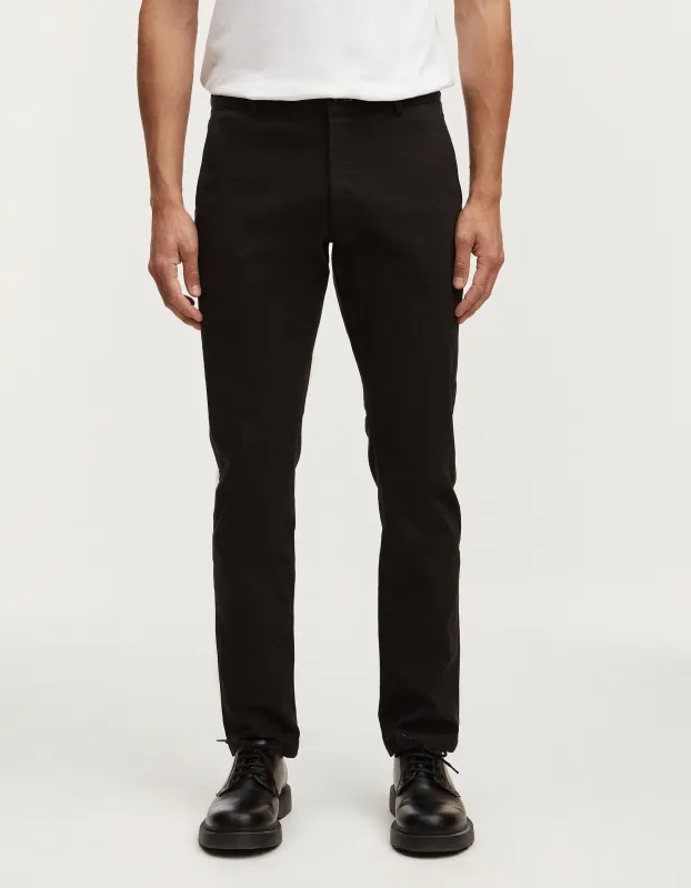 【DENHAM】RAZOR CHINO SC BLACK 黑色修身小直筒休閒褲 sold by Blue Beach Denim