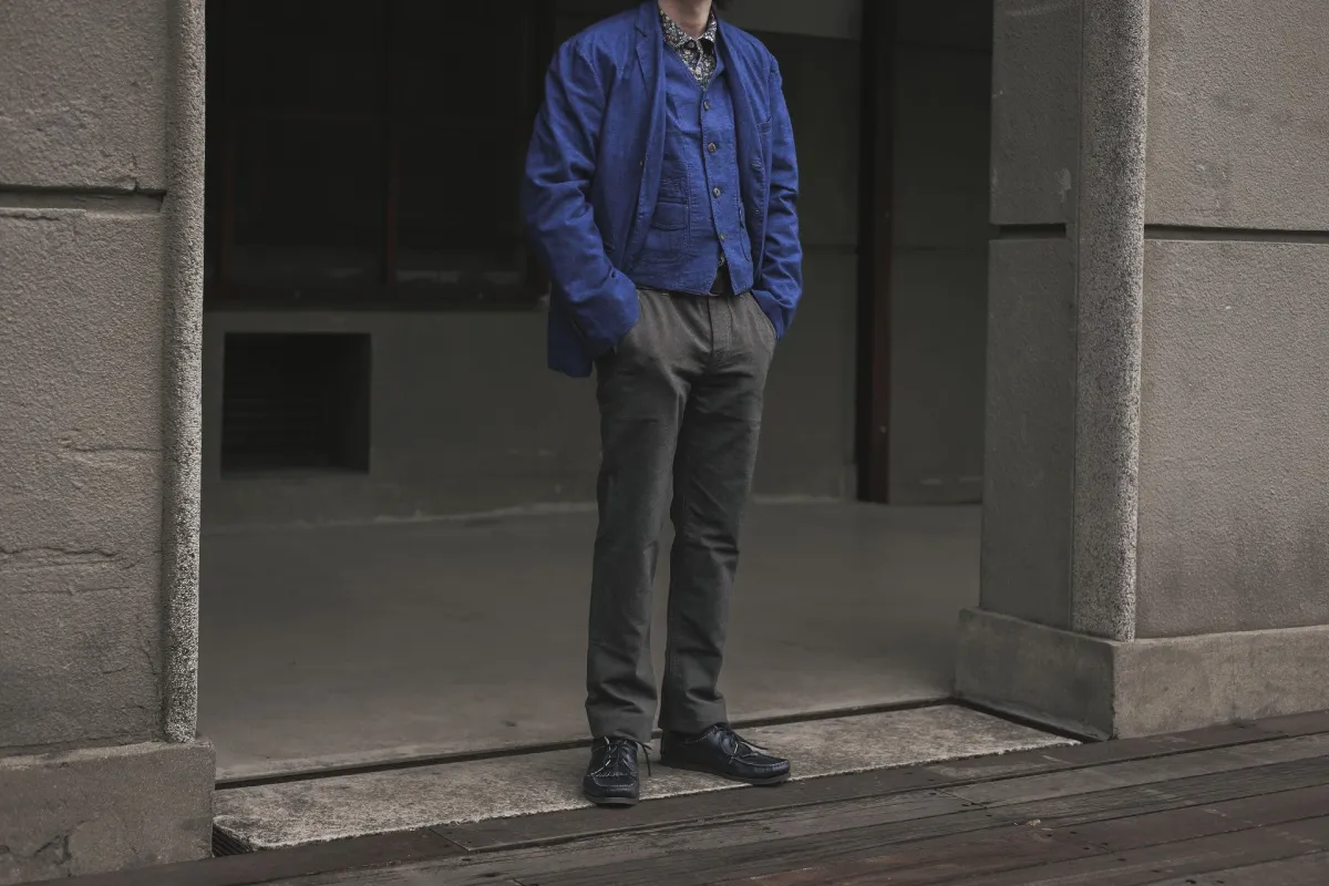 【Scarti-Lab】Cotton Linen Blend Summer Chino Olive 101 SM407 日製棉麻混紡 低腰修身直筒褲 橄欖綠 sold by Blue Beach Denim