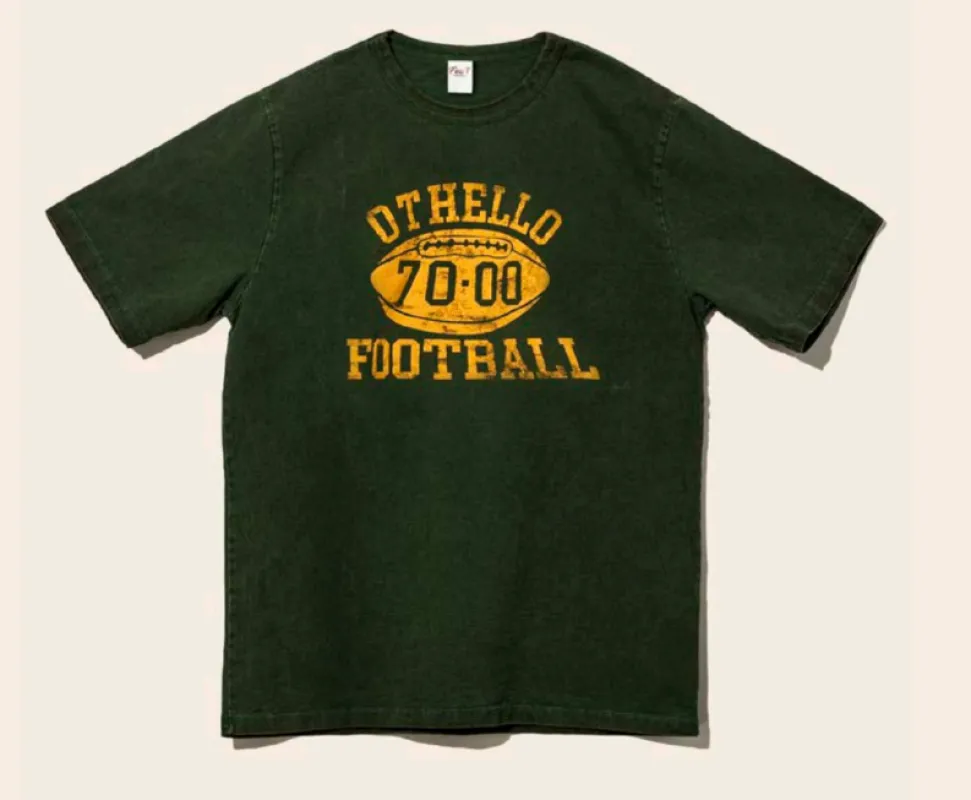 【Flea-T】Vintage Football Tshirt Green 顏料染復古足球隊圖Tee sold by Blue Beach Denim
