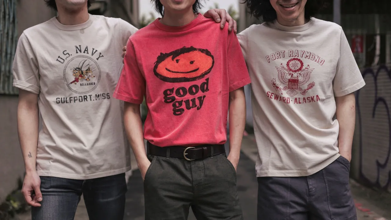 【Flea-T】Good Guy Vintage Tshirt Coral 珊瑚橘復古Good Guy圖Tee sold by Blue Beach Denim product image thumbnail 2