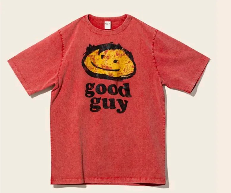 【Flea-T】Good Guy Vintage Tshirt Coral 珊瑚橘復古Good Guy圖Tee sold by Blue Beach Denim