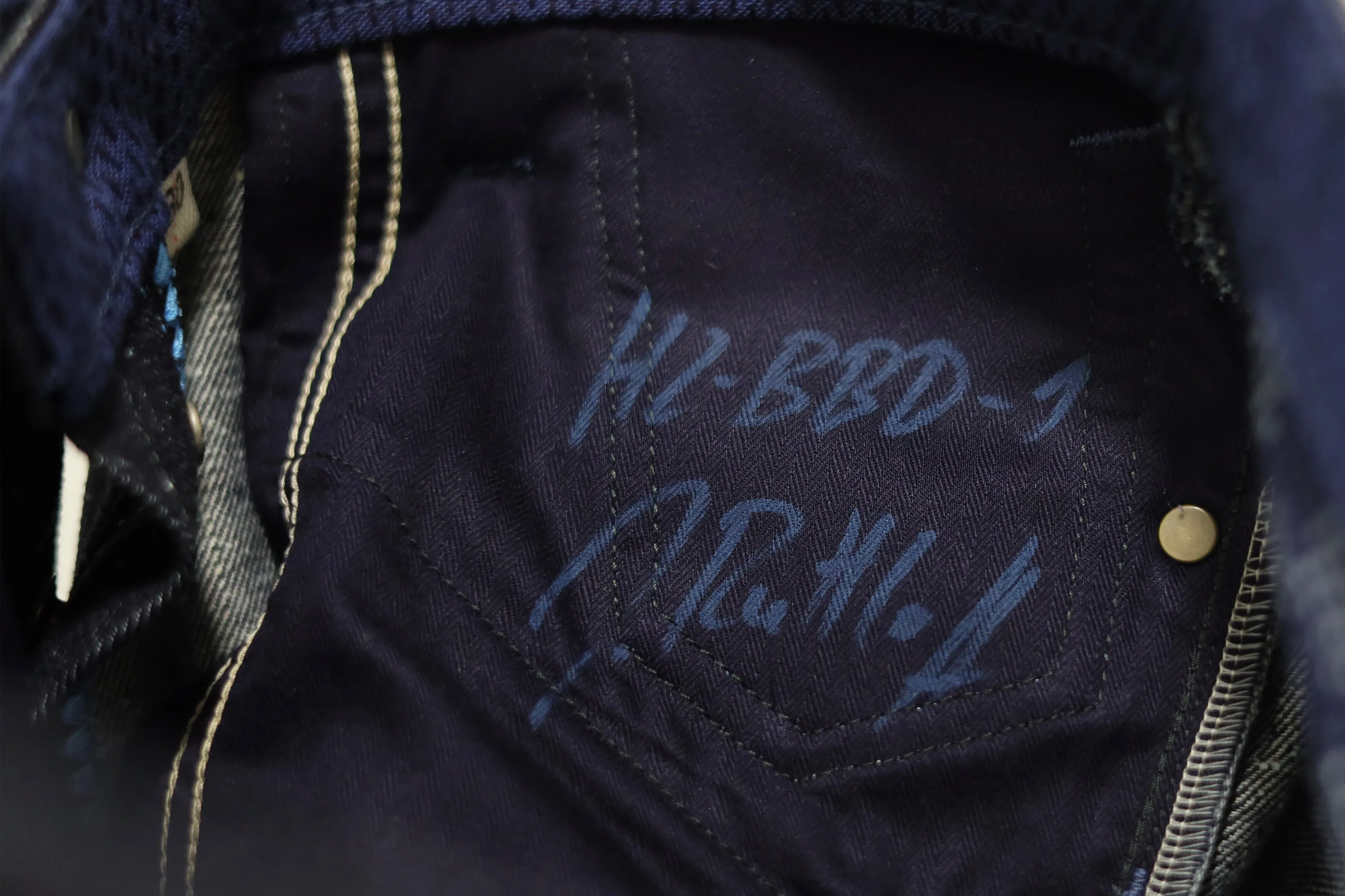 【Ruttloff】H2-Big Twill Left Hand Neppy Selvedge Denim Jeans 13oz 藍灘獨家訂製左斜紋粗紋棉節赤耳小直筒牛仔褲 sold by Blue Beach Denim product image thumbnail 4