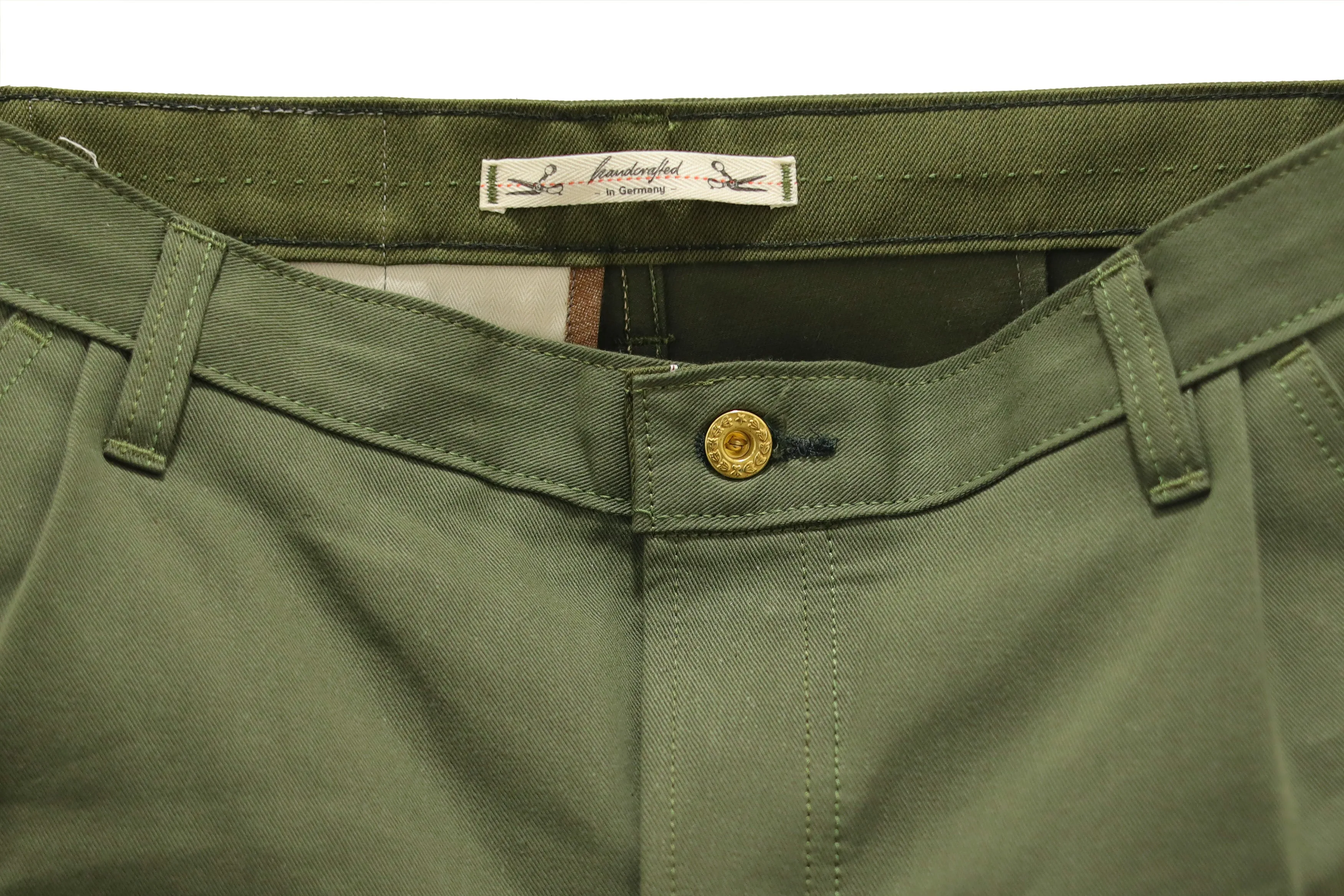 【Ruttloff】C2-Green Selvedge Denim Chino 12oz 藍灘獨家訂製雙染綠丹寧赤耳錐形休閒褲 sold by Blue Beach Denim product image thumbnail 3