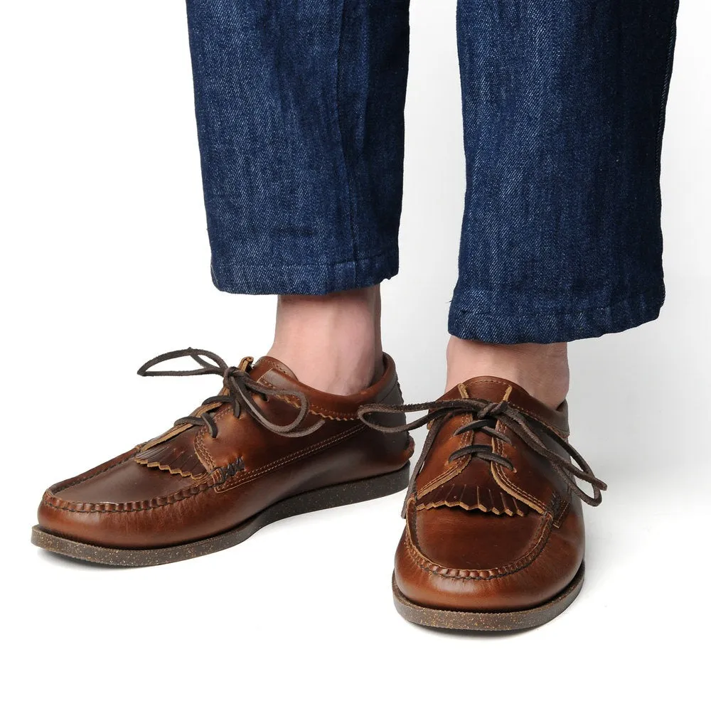 【Yuketen】Blucher with Kiltie with Camp Sole Brown Chromexcel 茶芯咖啡色流蘇莫卡辛平底帆船鞋 sold by Blue Beach Denim product image thumbnail 2