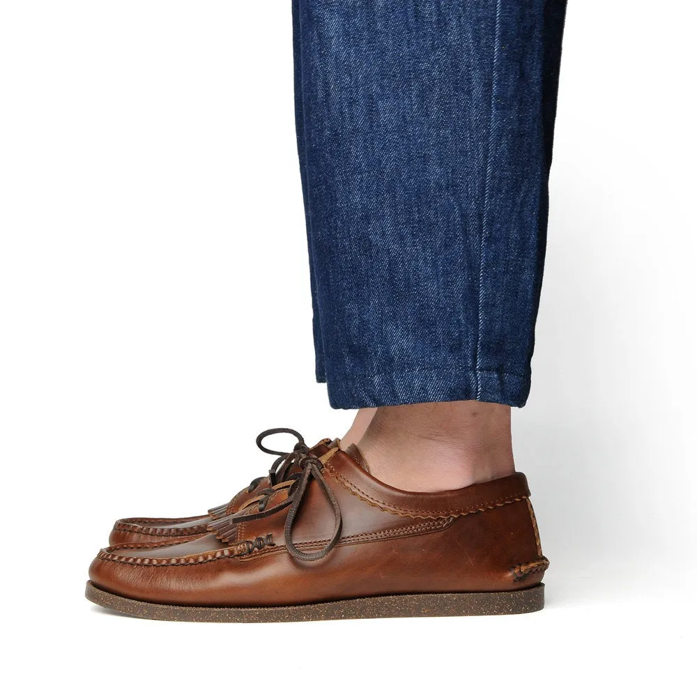 【Yuketen】Blucher with Kiltie with Camp Sole Brown Chromexcel 茶芯咖啡色流蘇莫卡辛平底帆船鞋 sold by Blue Beach Denim product image thumbnail 3