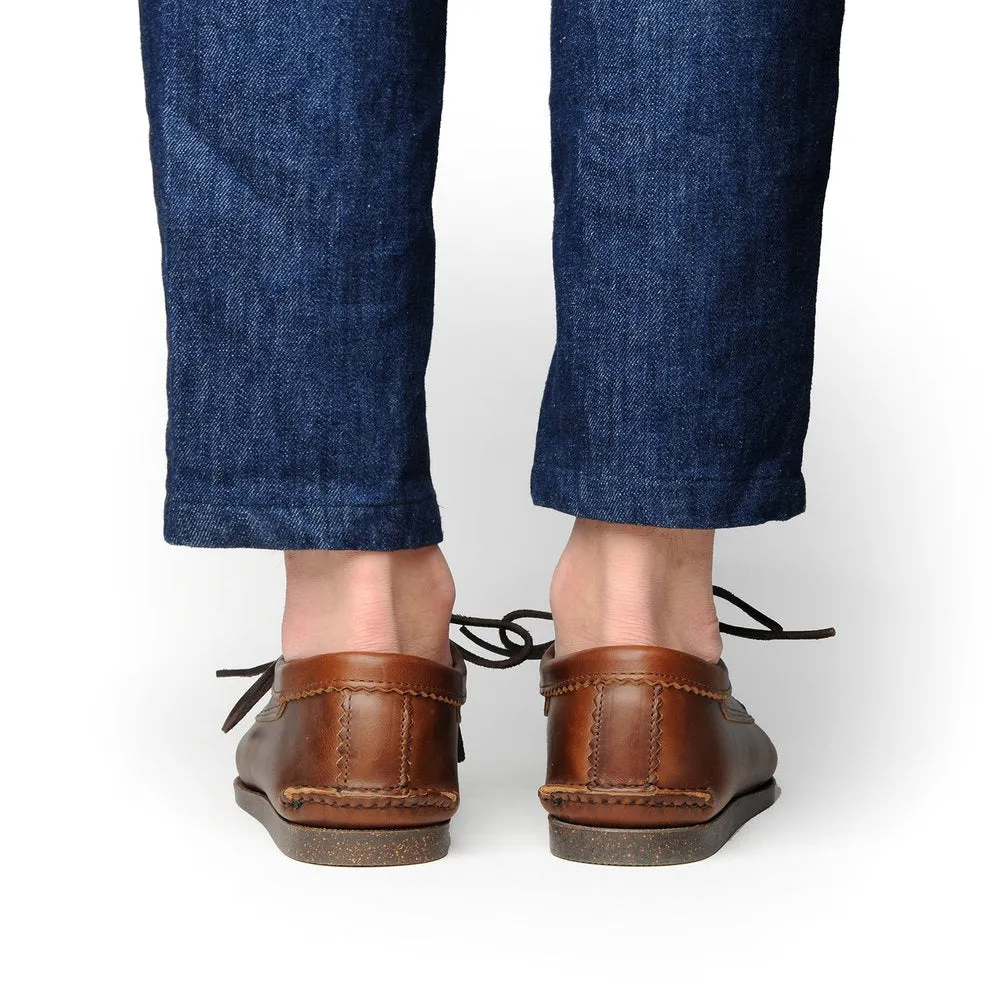 【Yuketen】Blucher with Kiltie with Camp Sole Brown Chromexcel 茶芯咖啡色流蘇莫卡辛平底帆船鞋 sold by Blue Beach Denim product image thumbnail 4