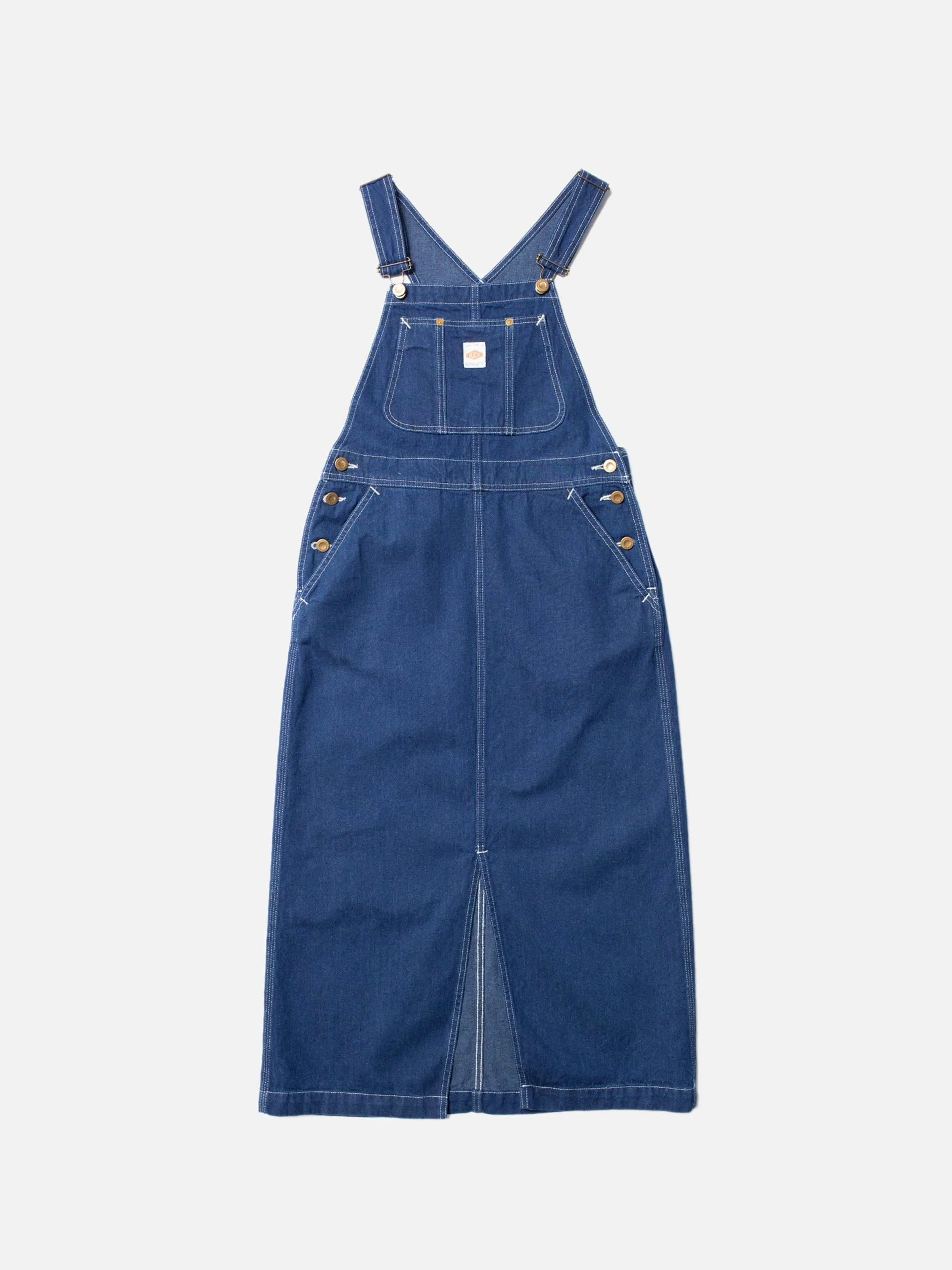 【Nudie Jeans】Inger Utility Denim Dungarees Dress Blue 水洗丹寧復古連身工作裙 sold by Blue Beach Denim