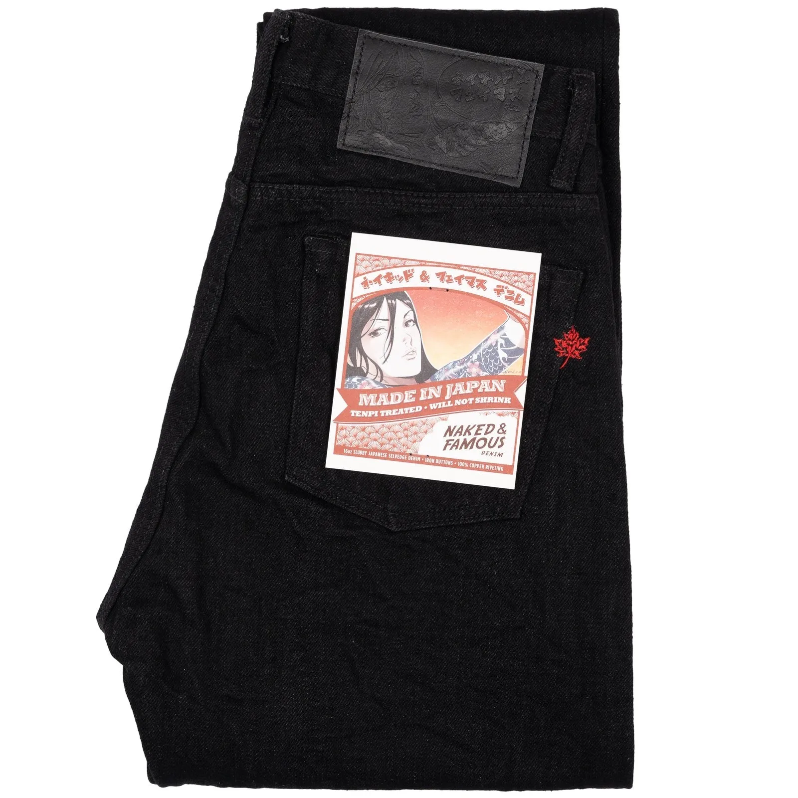 【Naked & Famous】 MIJ13 - Okayama Spirit Kuro 16oz 全日製13代黑染岡山精神牛仔褲 sold by Blue Beach Denim