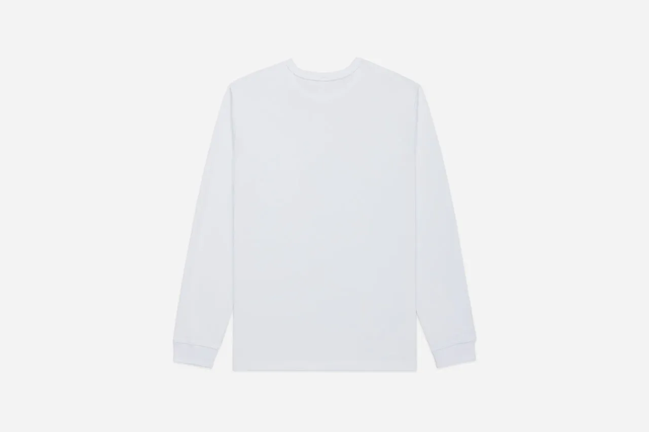 【3sixteen】Long Sleeve Henley White 白色重磅亨利領長袖 sold by Blue Beach Denim product image thumbnail 3