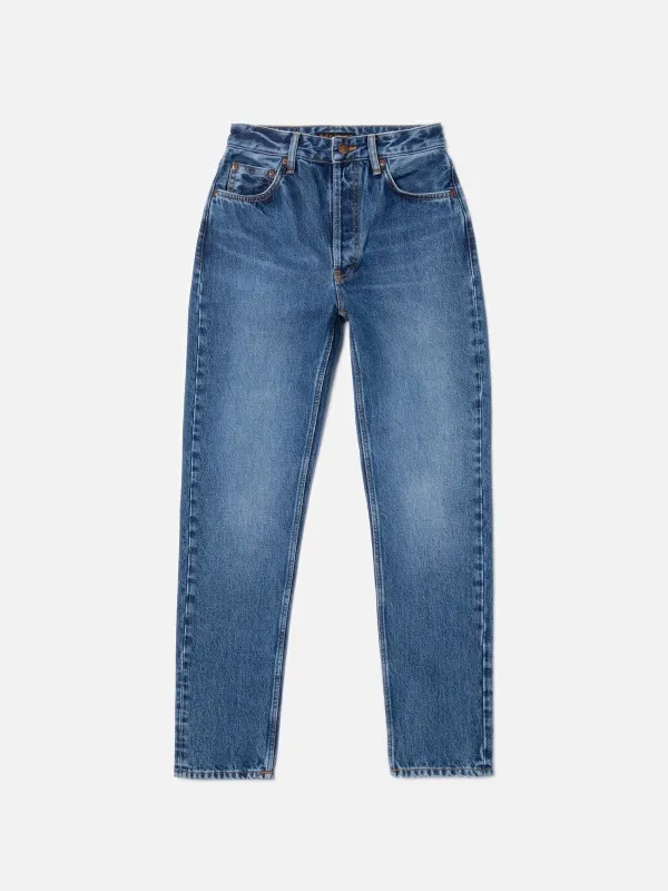 【Nudie Jeans】Breezy Britt Day Dreamer 白日夢水洗女版高腰寬錐形褲 sold by Blue Beach Denim