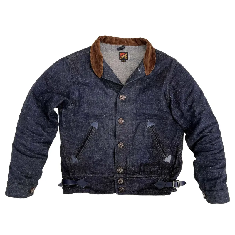 【MISTER FREEDOM】CAMPUS BLOUSE AWA-AI JACKET 甘蔗纖維混紡原創丹寧哥薩克外套 sold by Blue Beach Denim