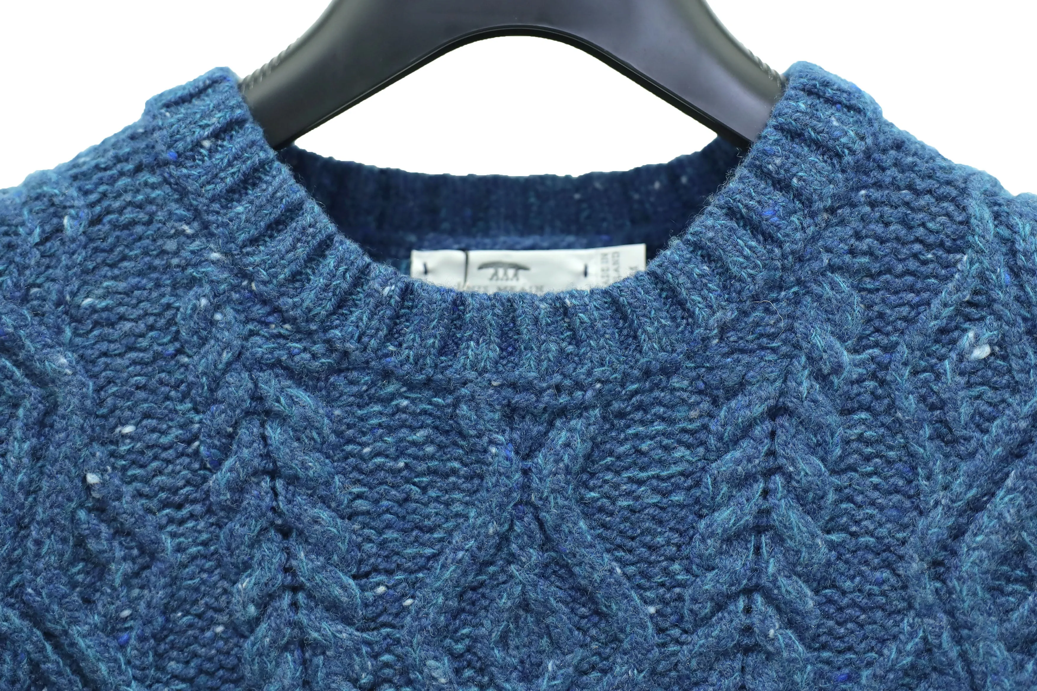 【Inis Meáin】Aran Crew Neck Quilty 土耳其藍喀什米爾阿蘭毛衣 sold by Blue Beach Denim product image thumbnail 3