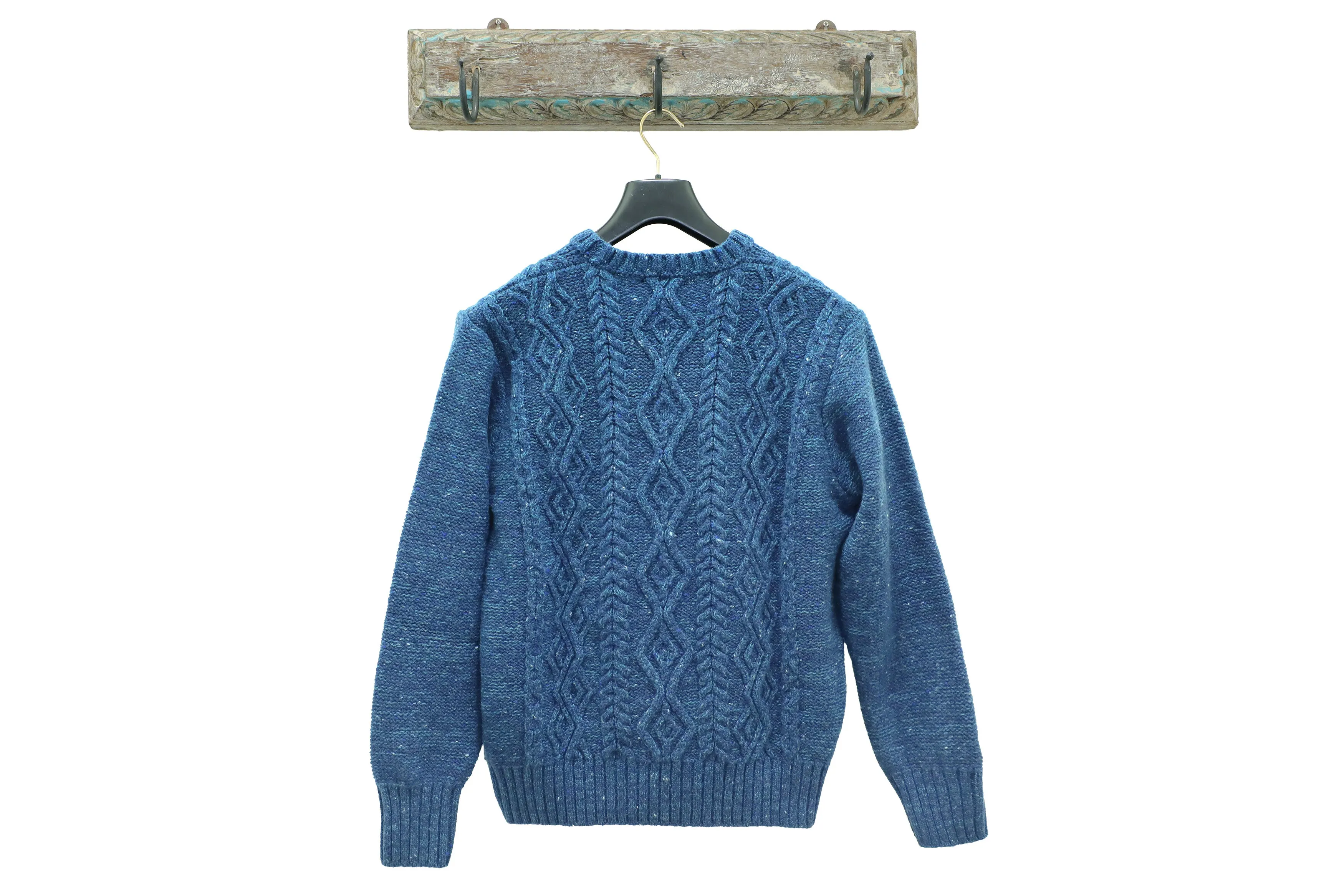 【Inis Meáin】Aran Crew Neck Quilty 土耳其藍喀什米爾阿蘭毛衣 sold by Blue Beach Denim product image thumbnail 5