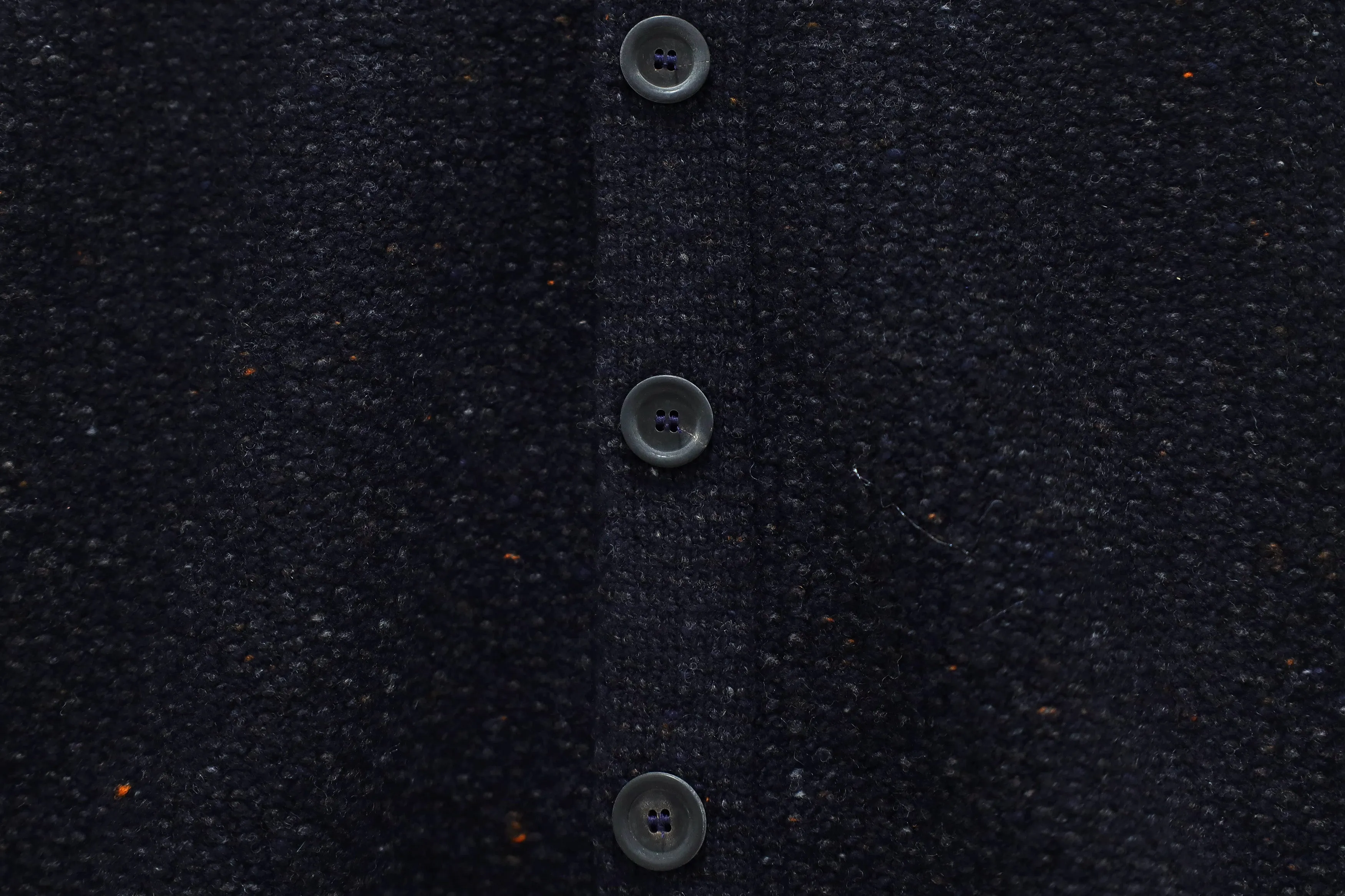 【Inis Meáin】BRÉIDÍN Shirt Jacket Navy 深海藍喀什米爾布雷丁襯衫外套 sold by Blue Beach Denim product image thumbnail 4