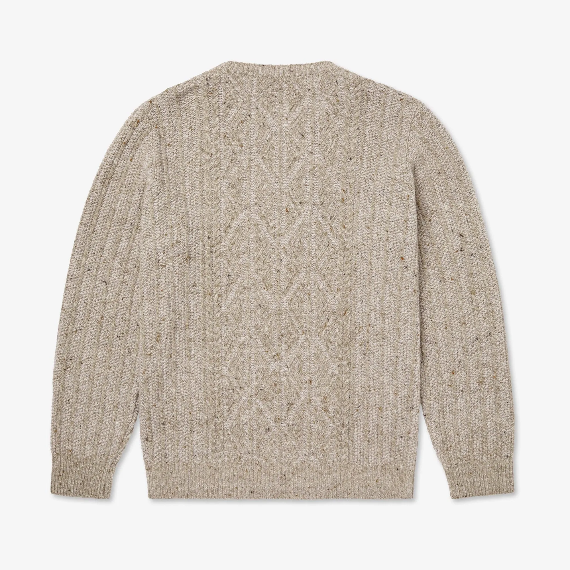 【Inis Meáin】Patented Aran Crew Neck Natural Beige 原毛米色喀什米爾專利阿蘭毛衣 sold by Blue Beach Denim product image thumbnail 3
