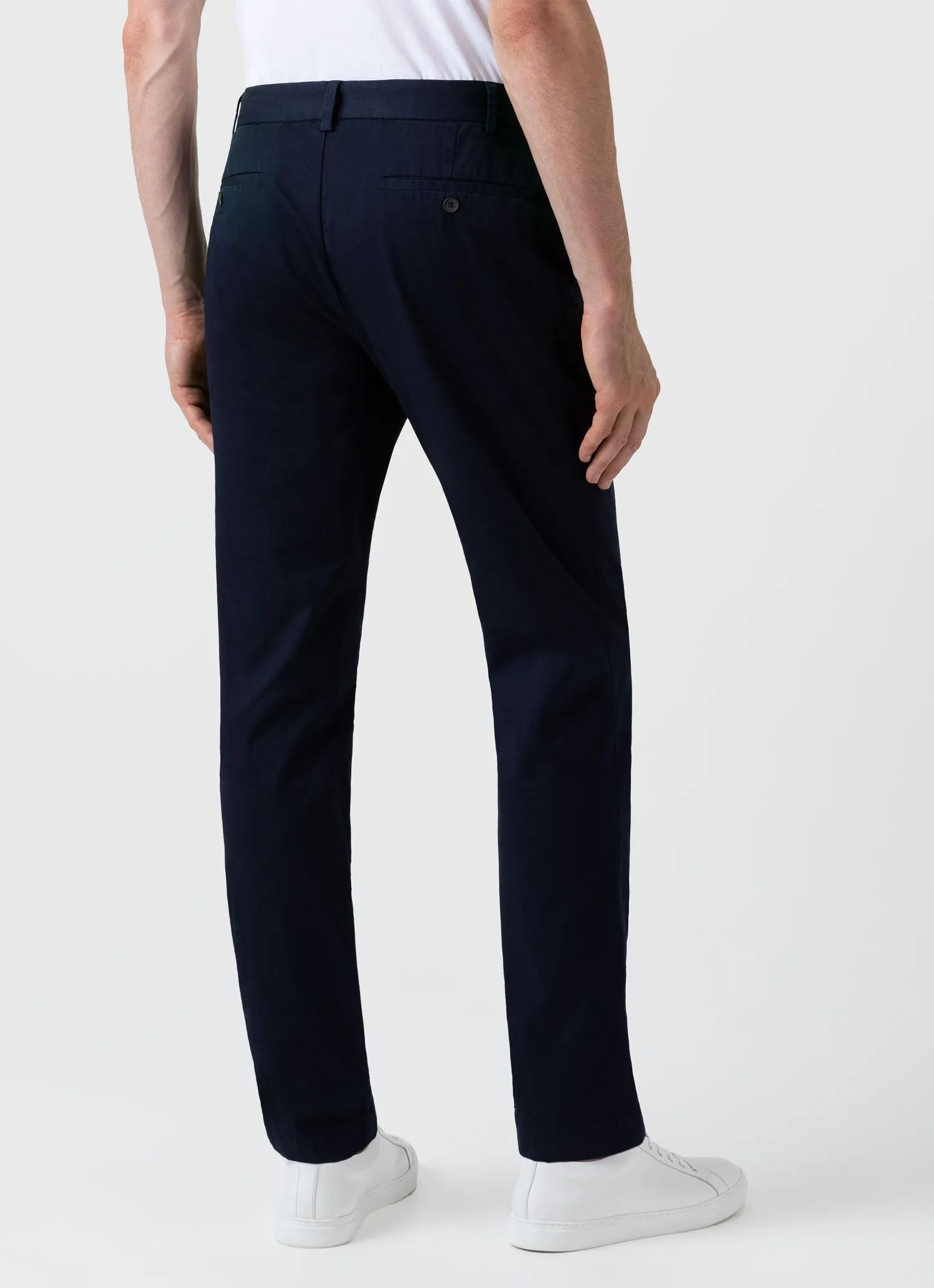 【Sunspel】Slim Fit Chino Navy 海軍藍修身休閒褲 sold by Blue Beach Denim product image thumbnail 5