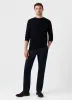 【Sunspel】Slim Fit Chino Navy 海軍藍修身休閒褲 sold by Blue Beach Denim
