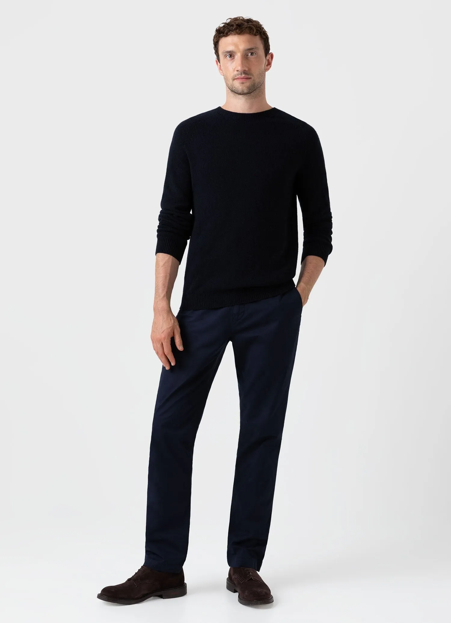 【Sunspel】Slim Fit Chino Navy 海軍藍修身休閒褲 sold by Blue Beach Denim product image thumbnail 2