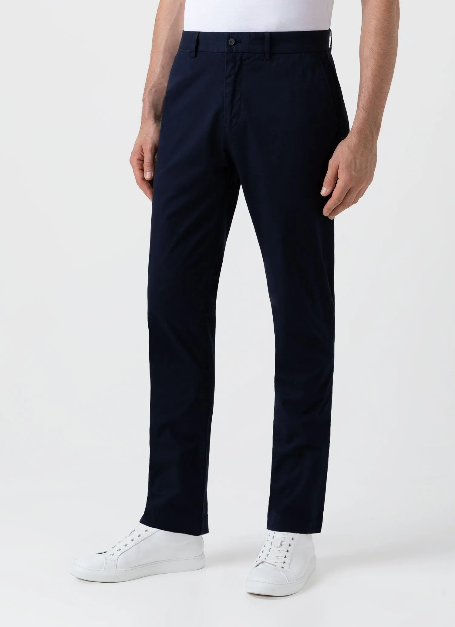 【Sunspel】Slim Fit Chino Navy 海軍藍修身休閒褲 sold by Blue Beach Denim product image thumbnail 3