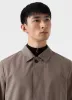 【Sunspel】Showerproof Cotton Mac Dark Stone 深石色防潑水棉質英倫簡約風衣 sold by Blue Beach Denim