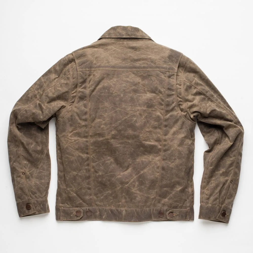 【Freenote】Riders Jacket Waxed Canvas Oak 專利油蠟帆布騎士夾克橡樹色 sold by Blue Beach Denim product image thumbnail 3
