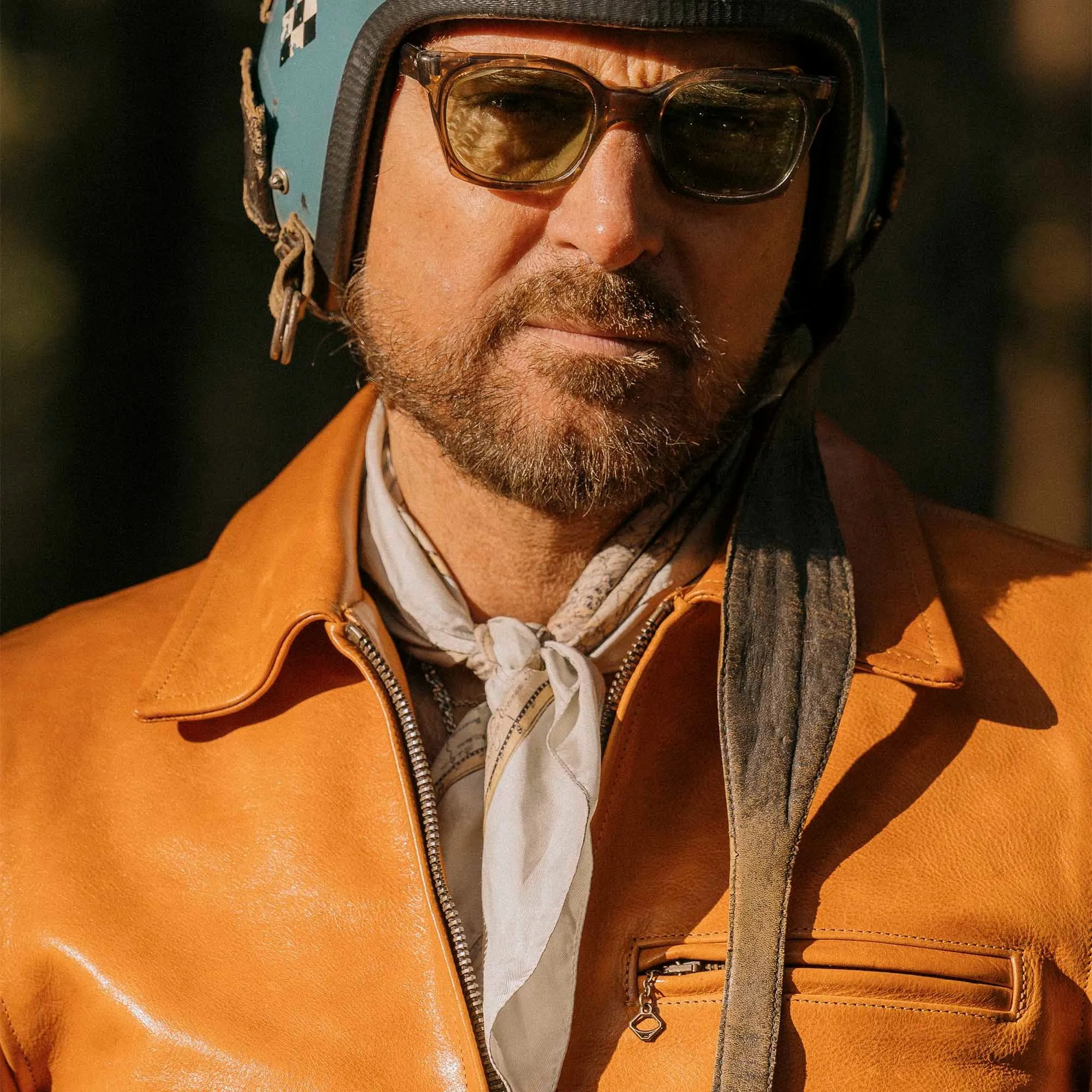 【Shangri-La Heritage】“Varenne” Olmo Badalassi® Leather Jacket 巴達拉西橙橘色頂級皮衣 sold by Blue Beach Denim product image thumbnail 5