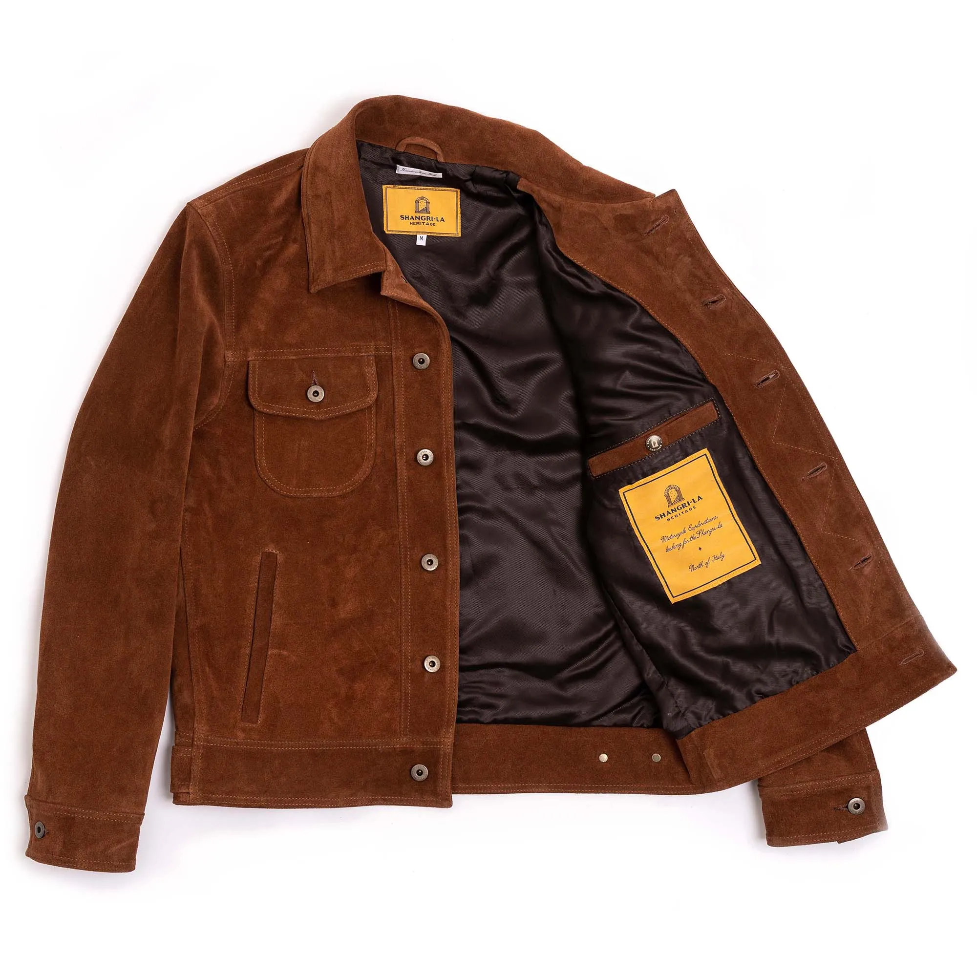 【Shangri-La Heritage】“Terracotta” Terra di Siena Suede Jacket 60年代赭石色麂皮夾克 sold by Blue Beach Denim product image thumbnail 5