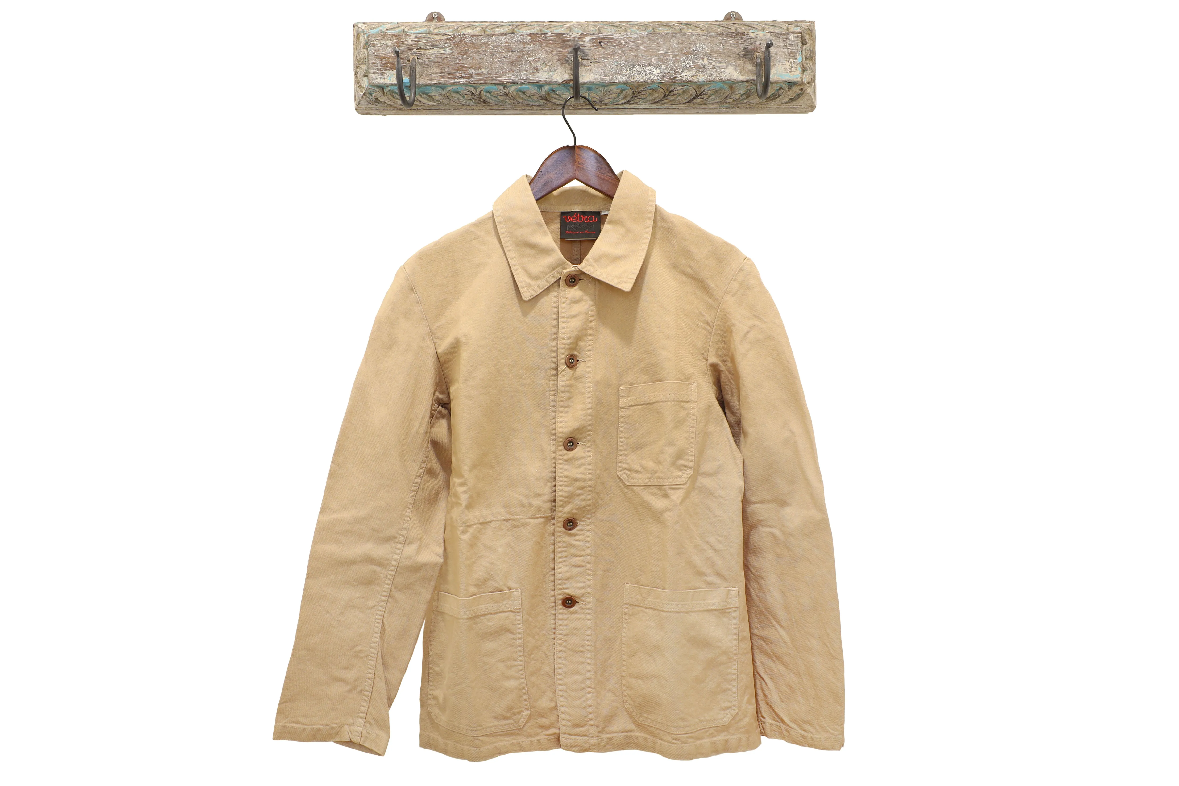 【Vetra】French Workwear Jacket 1G/5C Chalk 石灰石斜紋布法式工作裝 sold by Blue Beach Denim