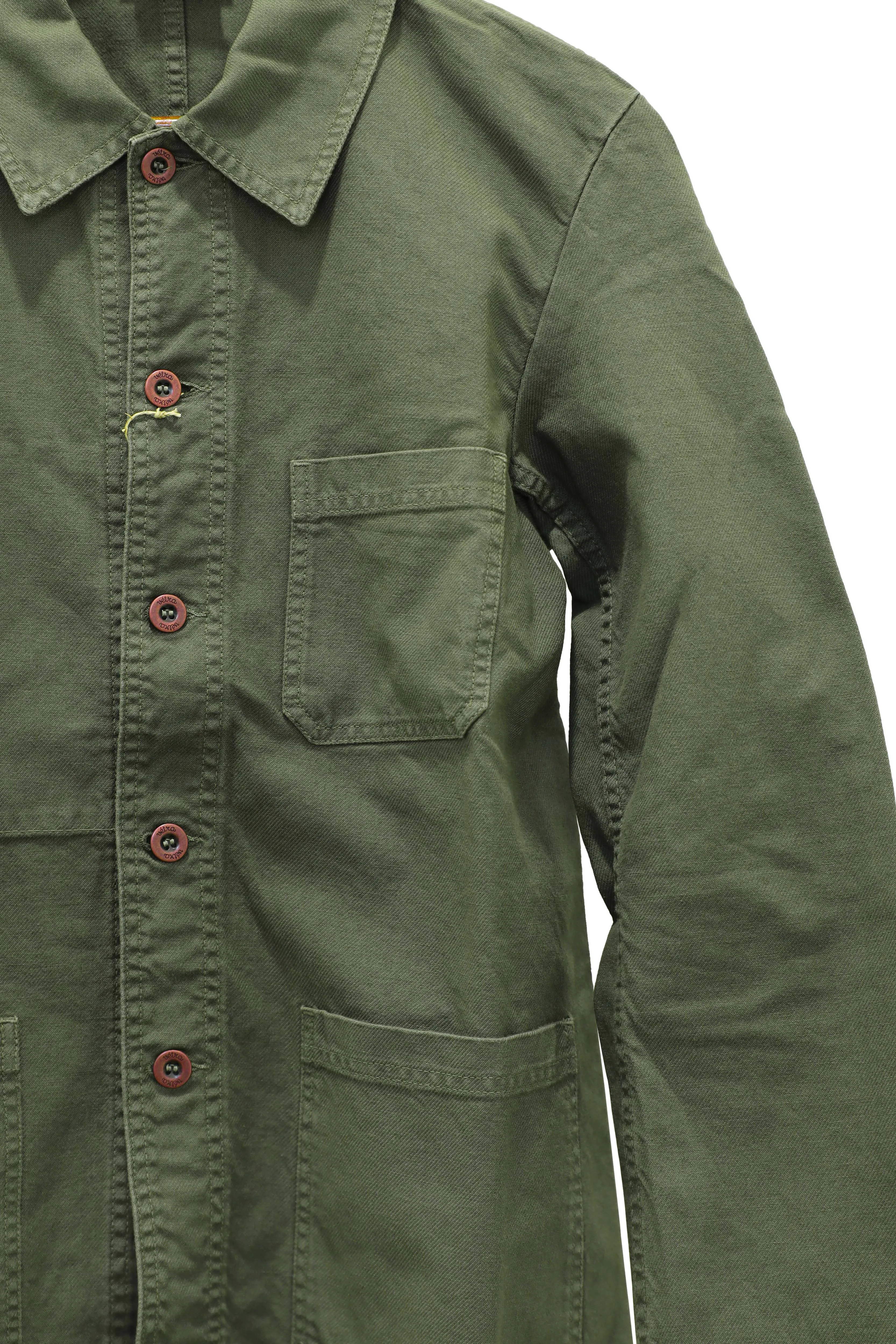 【Vetra】French Workwear Jacket 1G/5C Jade 玉石綠斜紋布法式工作裝 sold by Blue Beach Denim product image thumbnail 3