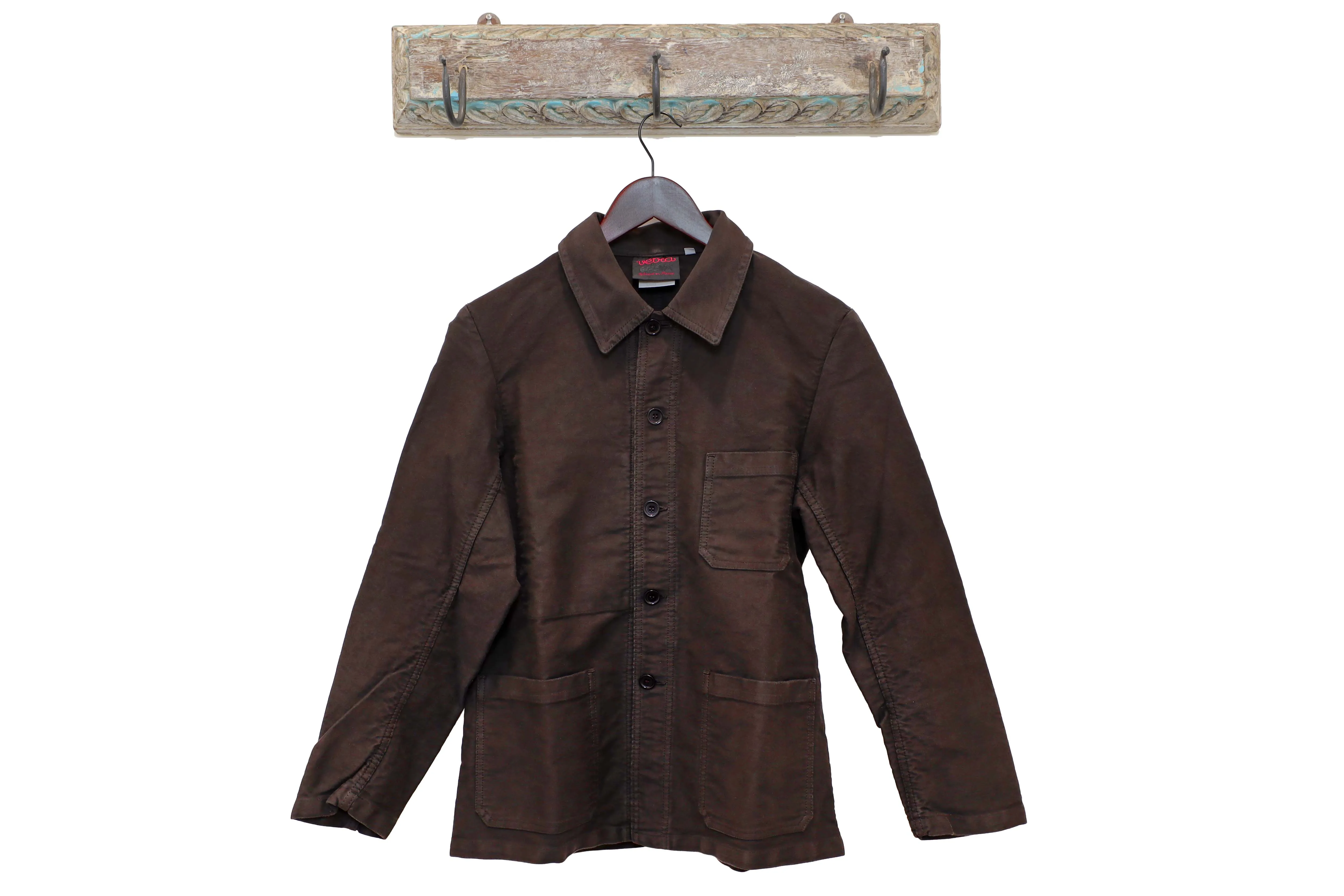 【Vetra】French Chore Jacket Truffle Moleskin 松露色鼴鼠皮法式工作裝 sold by Blue Beach Denim