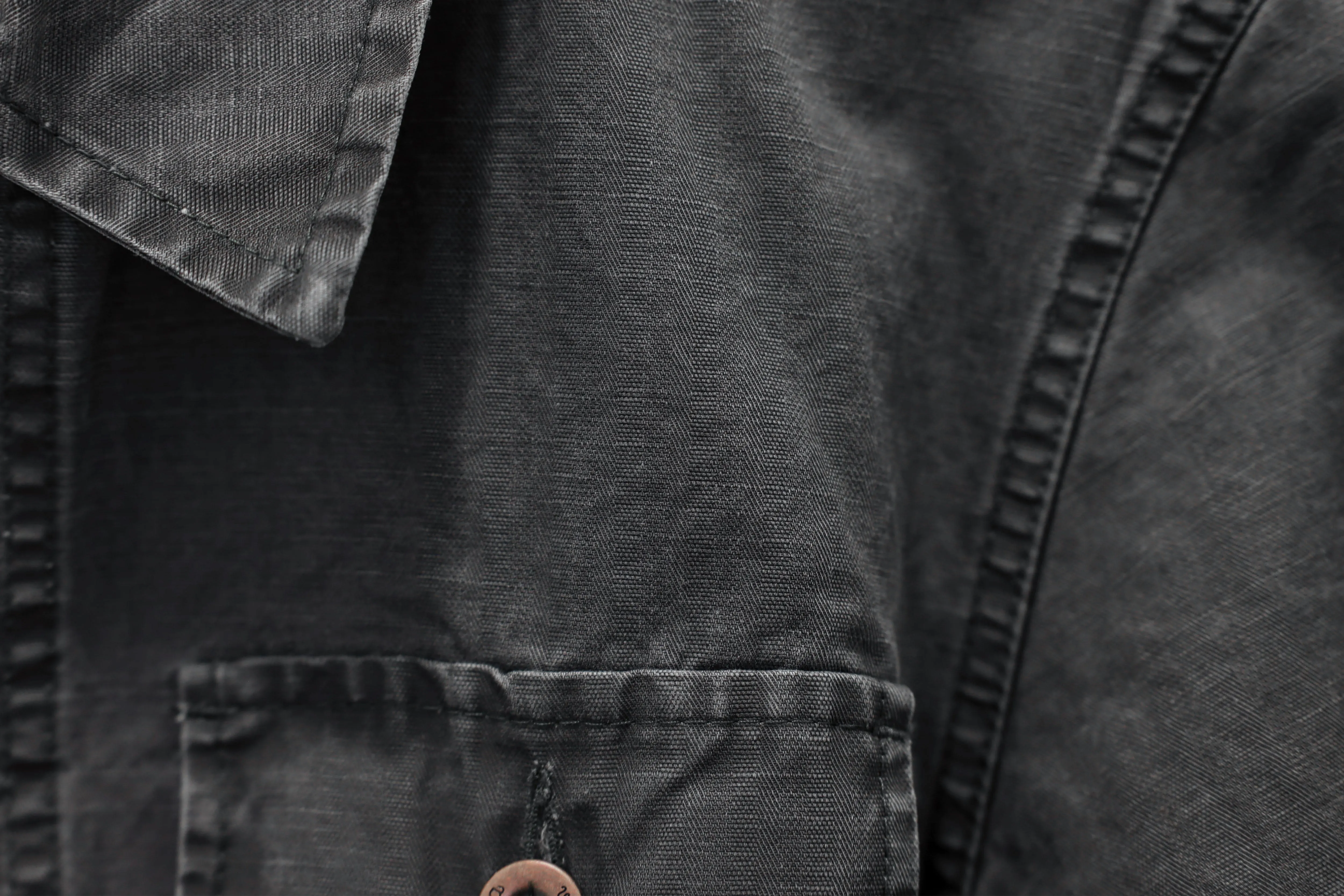 【Vetra】French Workwear Jacket UP#13P Anthracite 白煤色特殊破紋法式工作裝 sold by Blue Beach Denim product image thumbnail 3