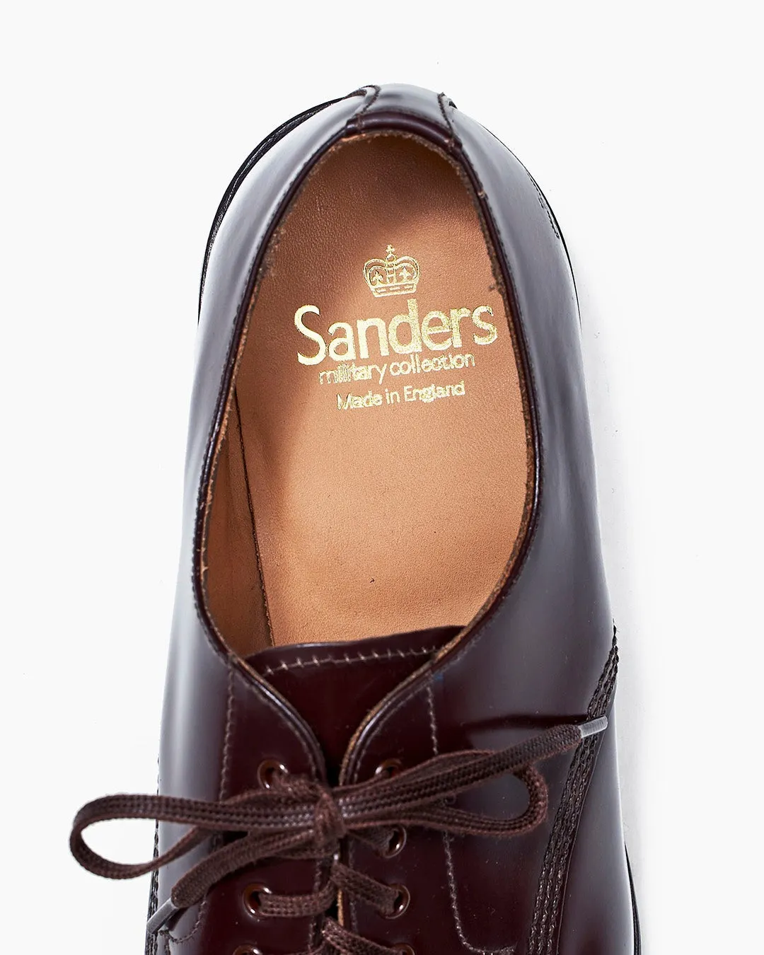 【Sanders】MILITARY DERBY SHOES BROWN 棕色英軍蓋頭德比鞋 1128R sold by Blue Beach Denim product image thumbnail 2