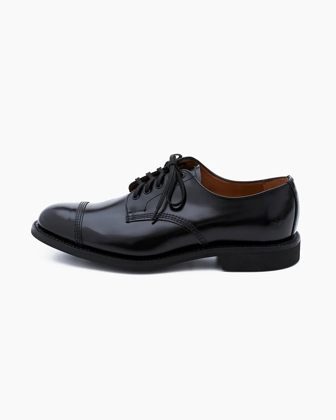 【Sanders】MILITARY DERBY SHOES BLACK 黑色英軍蓋頭德比鞋 1128B sold by Blue Beach Denim