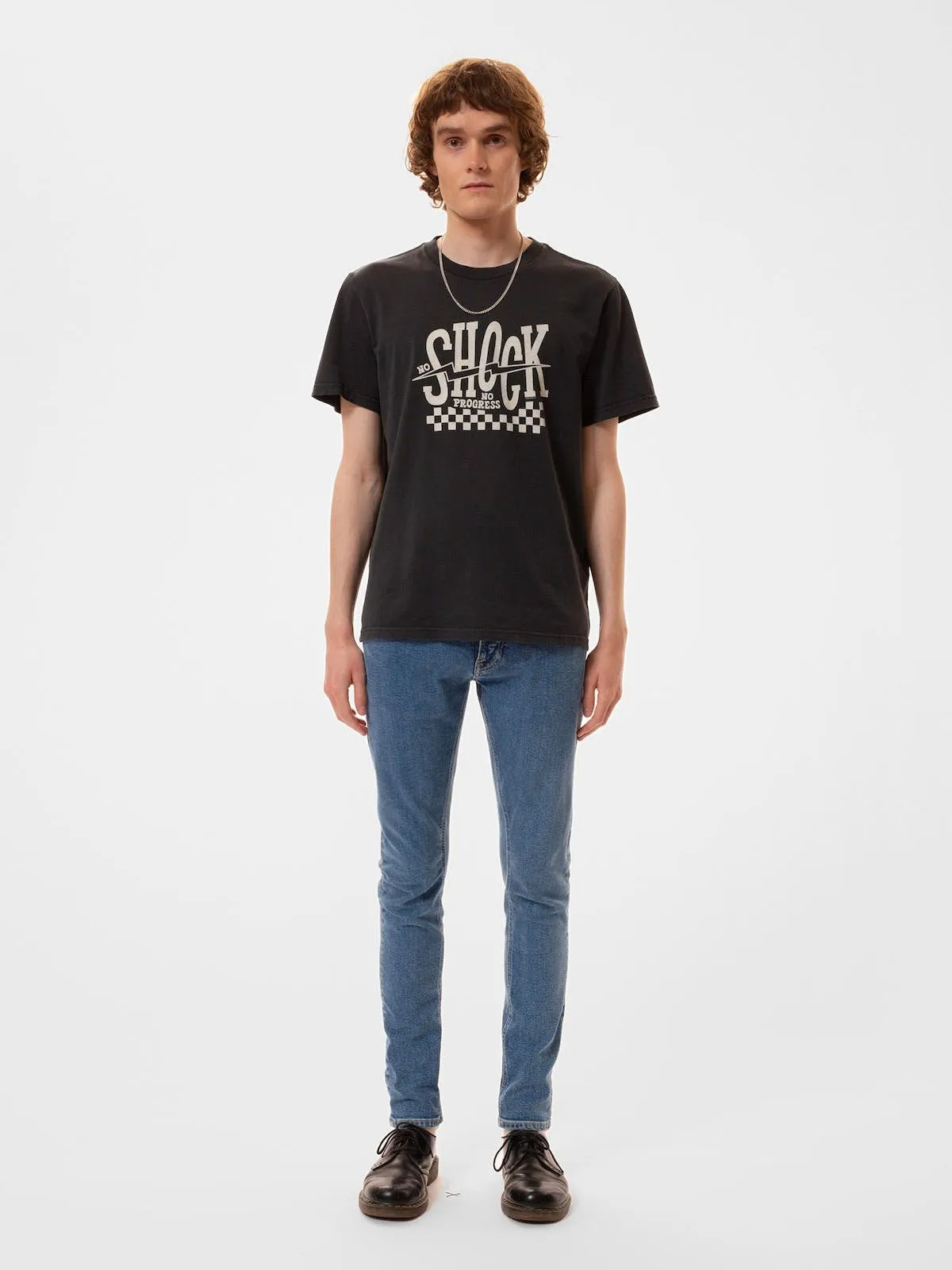 【Nudie Jeans】Roy Shock Tee Black 水洗黑設計師手繪圖Tee sold by Blue Beach Denim product image thumbnail 2