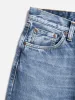 【Nudie Jeans】Steady Eddie II Blue Tornado 厚磅復古石洗寬鬆錐形褲 sold by Blue Beach Denim