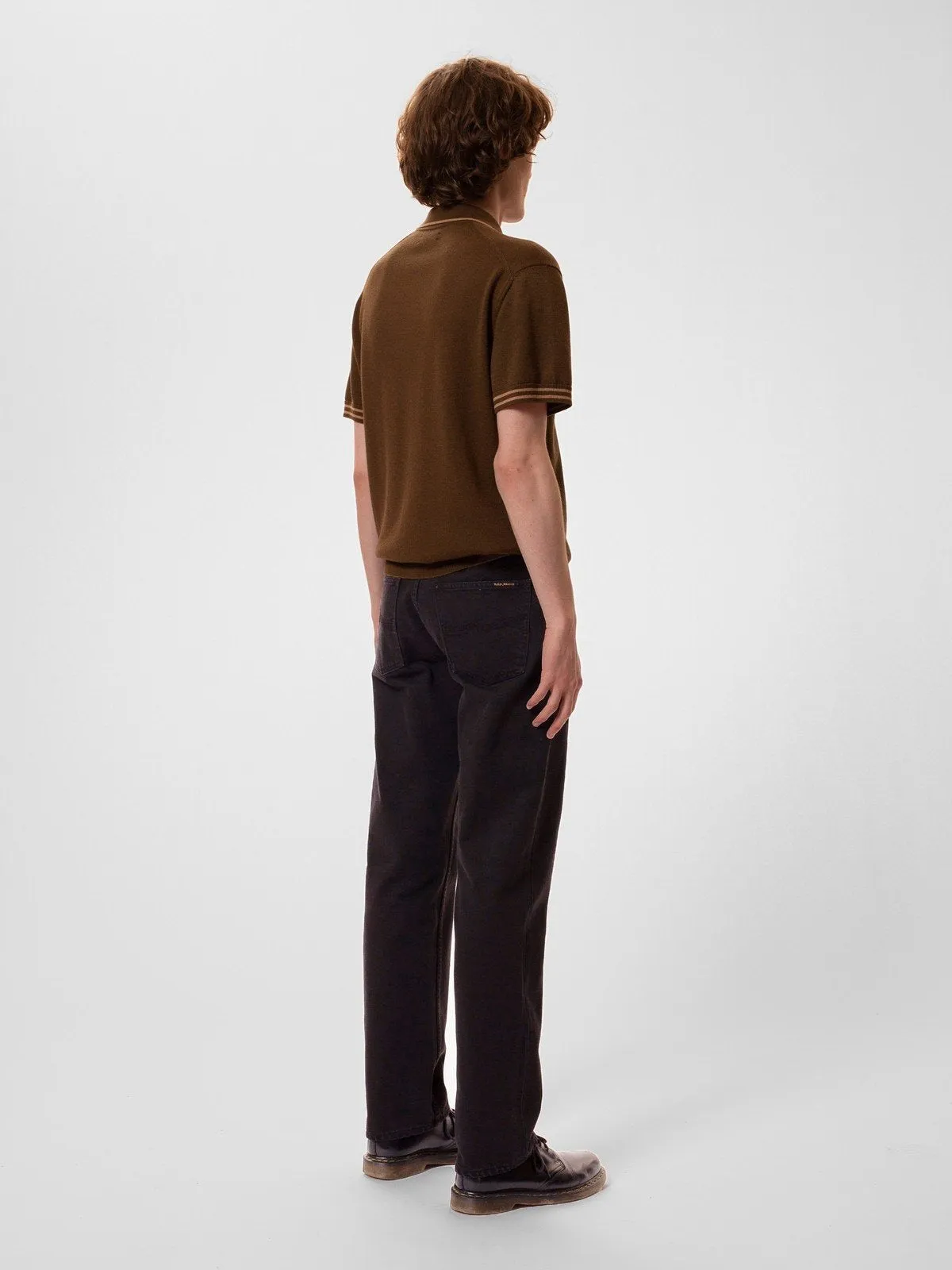 【Nudie Jeans】Rad Rufus Black Overdye 黑色特殊過染寬鬆直筒牛仔褲 sold by Blue Beach Denim product image thumbnail 3