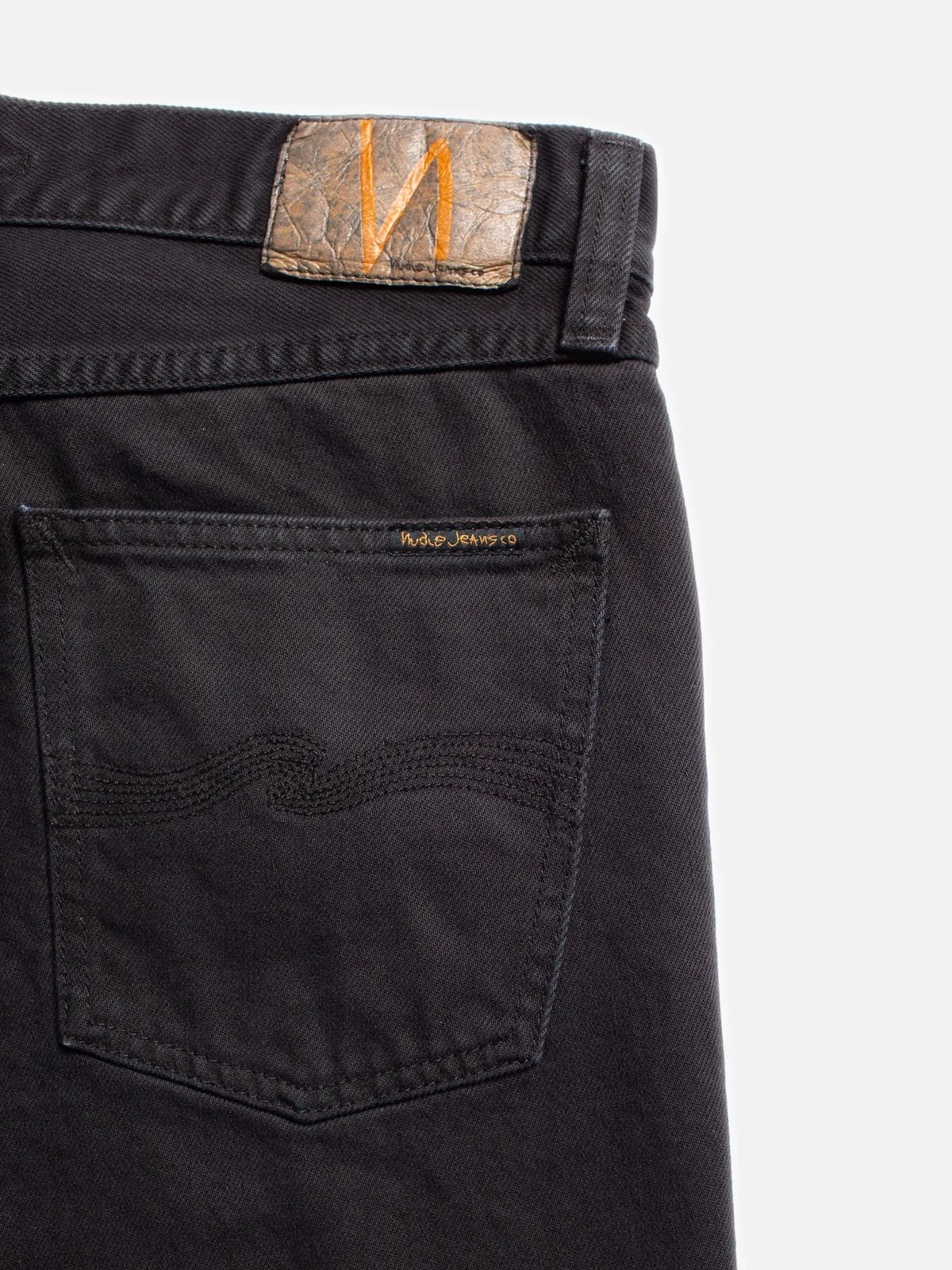 【Nudie Jeans】Rad Rufus Black Overdye 黑色特殊過染寬鬆直筒牛仔褲 sold by Blue Beach Denim product image thumbnail 5