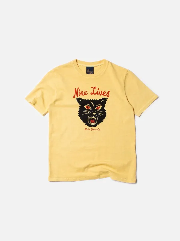 【Nudie Jeans】Joni Nine Lives 女款九命貓設計圖Tee sold by Blue Beach Denim