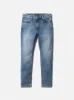【Nudie Jeans】Lean Dean Blue Hope 13oz 中藍刷色修身錐形牛仔褲 sold by Blue Beach Denim