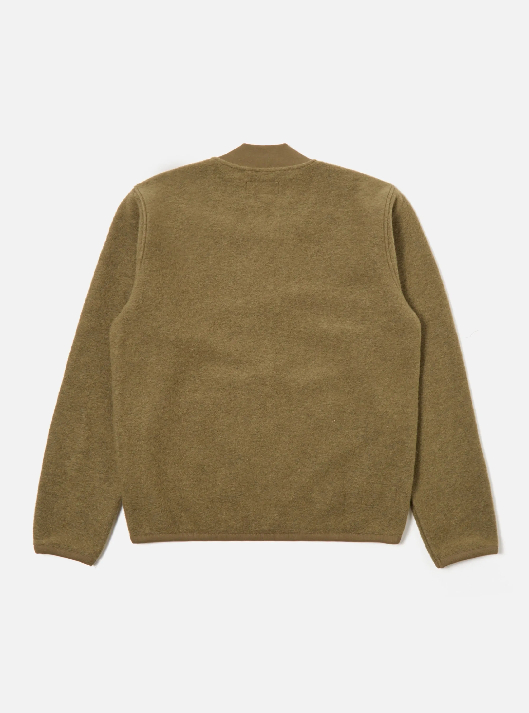 【Universal Works】Zip Bomber Lovat Wool Fleece 搖粒絨雙向拉鍊夾克 sold by Blue Beach Denim product image thumbnail 2