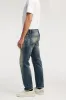 【DENHAM】RIDGE PSSJ4Y 頂級布邊中藍重度水洗補丁修身直筒牛仔褲 sold by Blue Beach Denim