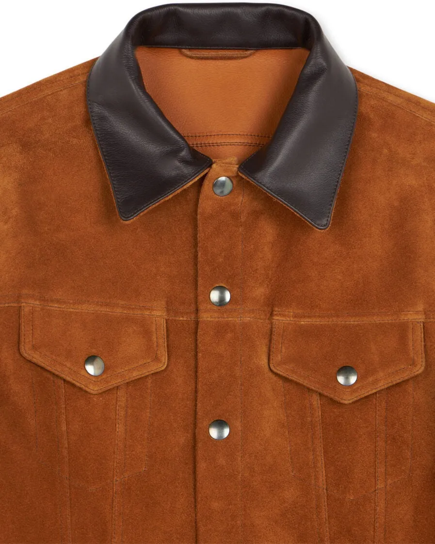 【Fortela】TYPE 3 NAT LEATHER JACKET 麂皮撞色三代皮夾克 sold by Blue Beach Denim product image thumbnail 5